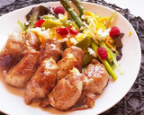 白だしバターで♡新玉ねぎの豚肉巻き作り方15写真