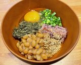 基本は五色、今日は六色。朝のばくだんご飯作り方2写真