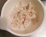 鶏ササミ中華風お粥さん作り方3写真