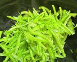 ピーマンと人参の塩昆布和え作り方1写真