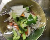 レンジ肉無豆腐まるでハンバーグ味野菜炒め作り方13写真
