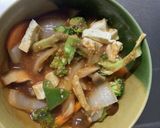 レンジ肉無豆腐まるでハンバーグ味野菜炒め作り方15写真