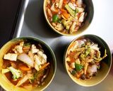 レンジ肉無豆腐まるでハンバーグ味野菜炒め作り方16写真