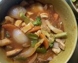 レンジ肉無豆腐まるでハンバーグ味野菜炒め作り方17写真