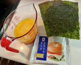 とろーり♪海苔とチーズの玉子焼き作り方1写真