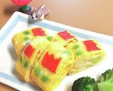 ＊枝豆とカニカマの彩り玉子焼き＊作り方6写真
