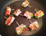 簡単！香ばし醤油のひと口オクラベーコン巻作り方4写真