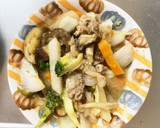 簡単南蛮漬け味豚こま大根青椒肉絲風作り方16写真