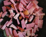 簡単！ほうれん草とベーコンの味噌クリーム作り方2写真