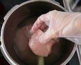 キャベツと鶏胸肉のトマト煮込み作り方2写真