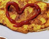 ピーマンとひき肉のオムレツ作り方6写真