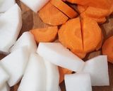 ニラと練り物の煮物作り方1写真