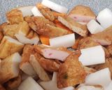 ニラと練り物の煮物作り方4写真