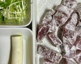 ハマチの竜田揚げ、香味ダレ、揚げない。作り方1写真