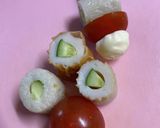 弁当おかず　カプレーゼ風ピック作り方2写真
