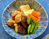 コク旨◆鶏モモ肉と焼き豆腐・椎茸の煮物作り方6写真