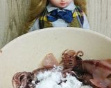 リカちゃん♡ホタルイカの米粉唐揚げ˚*̥作り方3写真