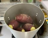 さつま芋　茹で鍋ベタベタ汚れ知らず作り方4写真