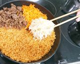 フライパンで美味☆石焼ビビンバ風♫作り方10写真