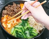 フライパンで美味☆石焼ビビンバ風♫作り方12写真