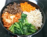 フライパンで美味☆石焼ビビンバ風♫作り方13写真