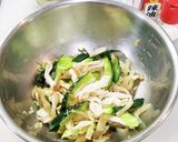 胸肉、ザーサイ、キュウリのさっぱり和え作り方5写真