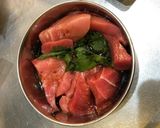 半額刺身でヅケ作り方2写真