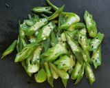 オクラと刻み昆布の酢の物☆作り方5写真