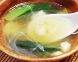 簡単☆えび&いかと小松菜のタイ風スープ作り方6写真