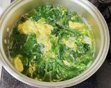 ほうれん草のかき玉汁作り方6写真