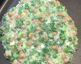 お好み焼き　ねぎ納豆作り方4写真