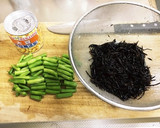 ひじきといんげんの煮物作り方1写真