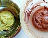 お洒落マーブルパウンドケーキ➽抹茶ココア作り方8写真