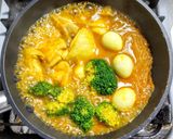 コールドスタートで鶏もも肉のカレー煮作り方6写真