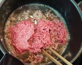 スナップエンドウと挽肉の玉子とじ作り方4写真