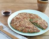 全粒粉で糖質オフ！しょうゆ風味のねぎ焼き作り方6写真