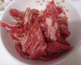 牛肉とアスパラのオイスターソース炒め作り方2写真