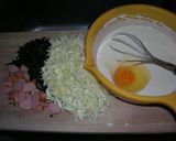 「塩蔵昆布」と溶けるチーズのお好み焼き作り方1写真