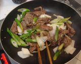 牛肉とアスパラのオイスターソース炒め作り方6写真