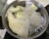 タケノコ下茹で。ヌカ不要。吹きこぼれナシ作り方4写真