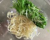 レンジで!水菜とさきいかのカラシ醤油和え作り方3写真