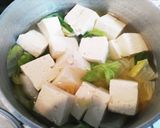 白菜と豆腐のサッと煮作り方3写真