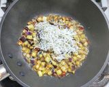 ナスとシラスの和風ピリ辛パスタ作り方4写真