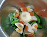 スナップえんどうと味付たまごのマヨ和え作り方5写真