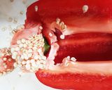 パプリカの梅おかか作り方1写真