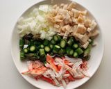 アスパラとレンコンのかき揚げ作り方2写真