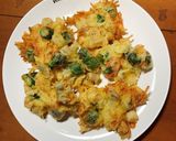 アスパラとレンコンのかき揚げ作り方6写真