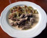 チューリッヒ風牛肉のクリーム煮作り方4写真