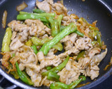 簡単！豚キムチとししとうの生姜焼き作り方5写真