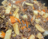 シャクとろっ♪長芋と牛肉のオイスター炒め作り方4写真